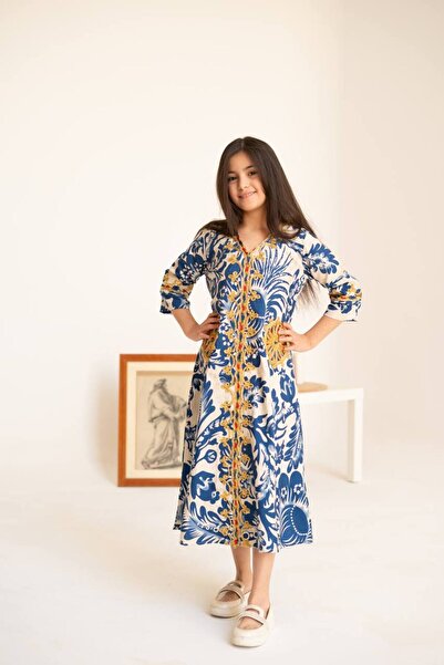 AFandina Embroidered Jalabiya with Luxurious Embroidery SM-71