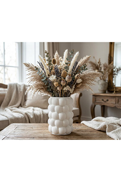 B&L Design Modern Dokulu Dekoratif Vazo 3D Baskı