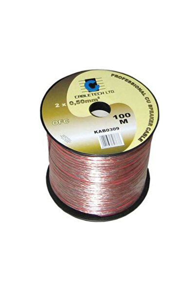 Cabletech Speaker cable 1.0mm OFC, 100m