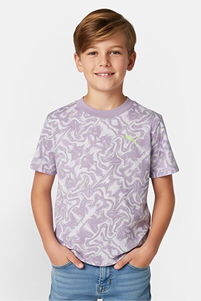 Puma Kids Boy Short Sleeve Outdoor T-Shirt, Multicolor