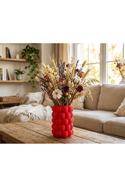 B&L Design Modern Dokulu Dekoratif Vazo 3D Baskı