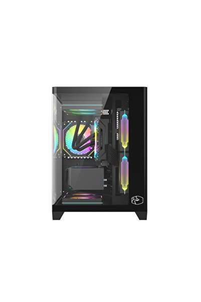 GAMETECH SMALL PRİME V3 KUMANDALI ARGB 5X120MM FANLI MATX BİLGİSAYAR KASASI SİYAH