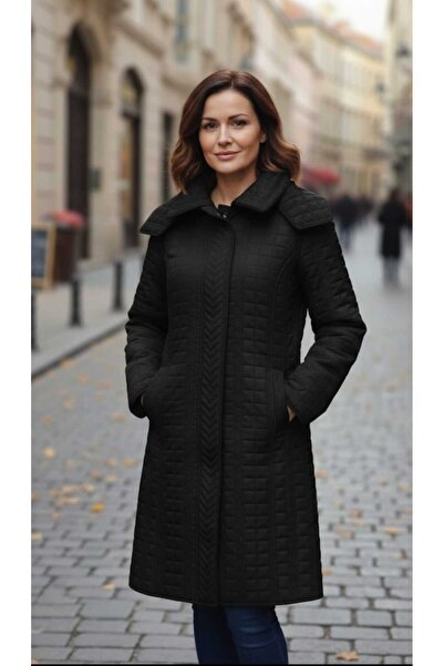 güncüoğlu Length 95cm Removable Ka Hooded Apitone Fur Inside Fabric Slim Fit ...