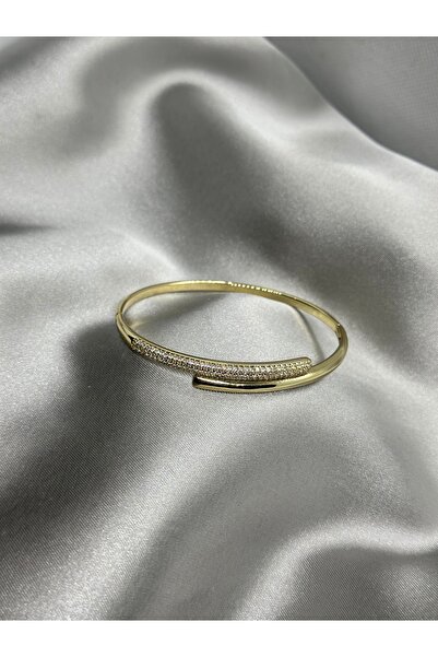 Bade Jewelry Xuping Gold Zirkon Taşlı Zarif Tasarım Kelepçe Bileklik