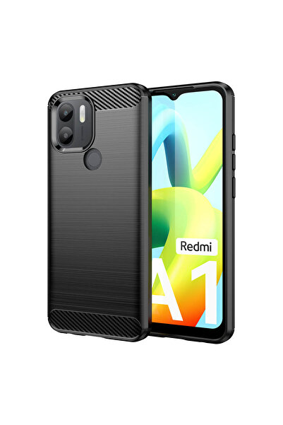 OEM Carcasă flexibilă Carbon pentru Xiaomi Redmi A1 Plus - protecție TPU neagră