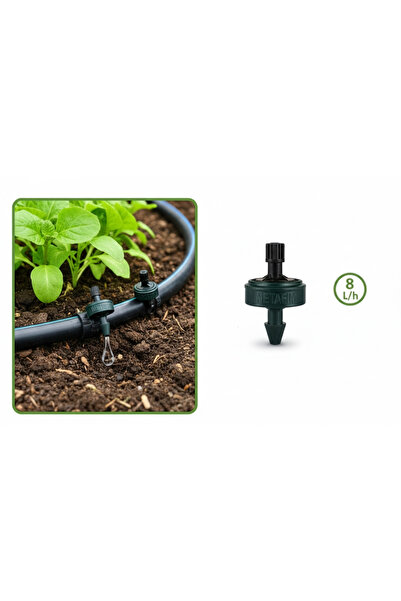 NETAFİM Pcj Damlatıcı Düğme Basınç Ayarlı ve Cnl'li 8 Lt/ H (70Adet)