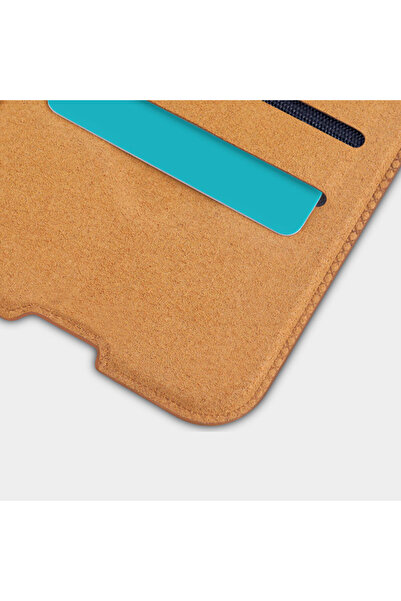 Nillkin Husă din piele Qin cu clapă pentru Xiaomi Redmi Note 11 Pro Plus, maro