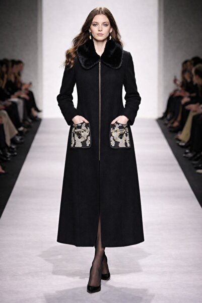 VALİN CEP DETAYLI TRİKO MANTO