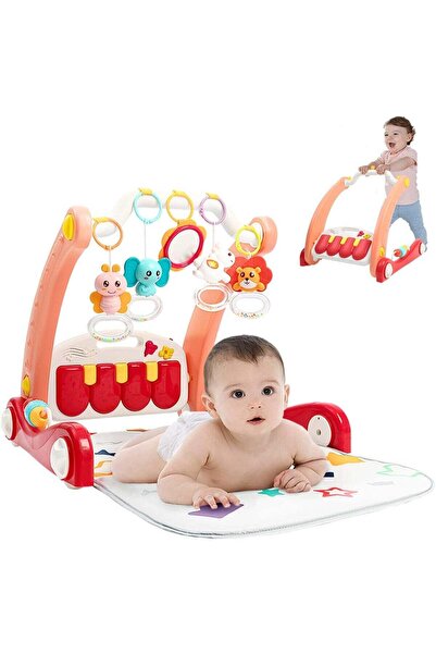 AZOZ MERCHLY بساط لعب للأطفال 2 في 1، وجهاز تعليمي للجلوس والوقوف، وبساط لعب ...