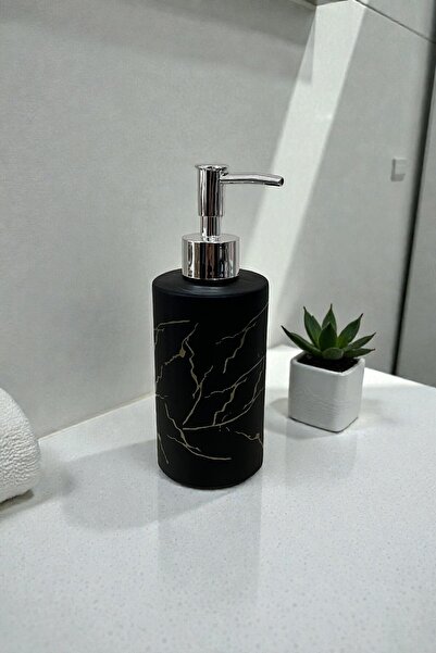 CaactuStore Mermer Desenli Basmalı Tip Porselen Sıvı Sabunluk
