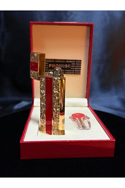 PROMISE Özel Tasarım Lüks Benzinli Çakmak – Şık Kutusunda Prestijli Hediye Öz...