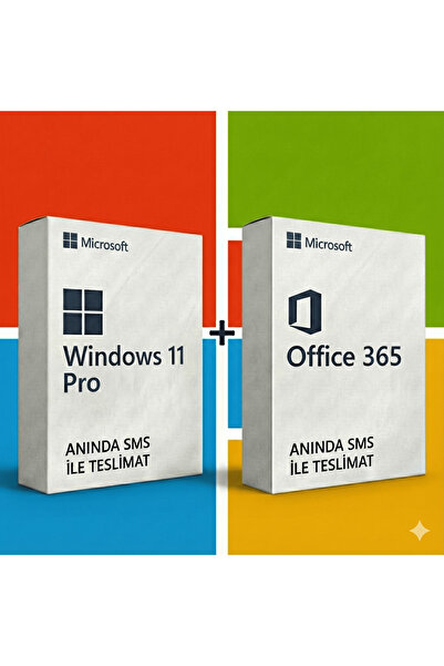 MICROSOFT Windows 11 Pro Key + Office 365 Kalıcı Ömür Boyu Dijital Lisans Ori...