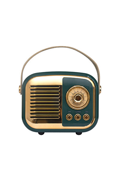 Mikado Echoes Yeşil Usb+TF Kart+Bluetooth Destekli Klasik Retro Müzik Kutusu