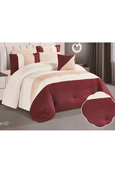 alzawia مفرش صيفي نفر ونص بتصميم مقلم عصري .. وتطريز يضفي لمسة أناقة ..