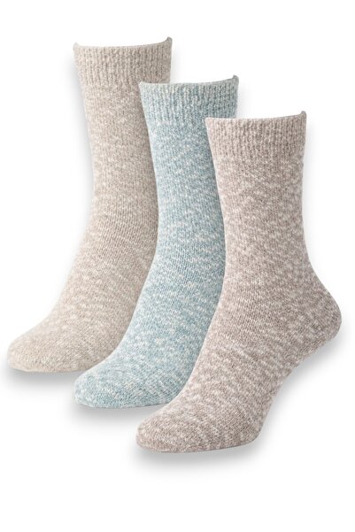 Fanilam Χοντρές χειμερινές βαμβακερές γυναικείες κάλτσες 3 τεμαχίων με απαλή ...