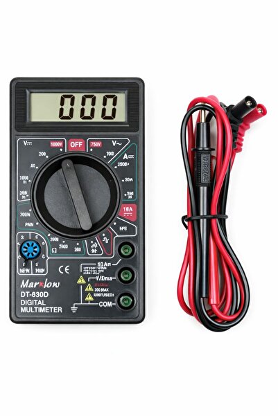 Marxlow DT830D Buzzerlı Ölçü Aleti Siyah