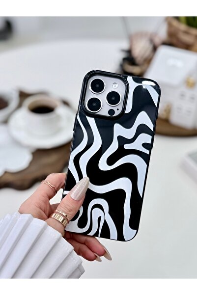 Go Aksesuar iPhone 16 Promax Compatible Flexible Silicone Case with Black and...