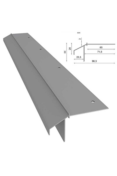 Renoplast CORNER PROFILE FOR TERRACE AND BALCONY K10R Grey RAL 7037