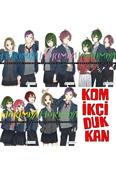 Akıl Çelen Kitaplar Horimiya 11-12-13-14-15 manga seti (5 kitap) 1 adet anime...