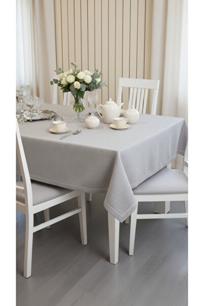 Tropikhome Gri Masa Örtüsü 150x220 cm Masa Örtüsü
