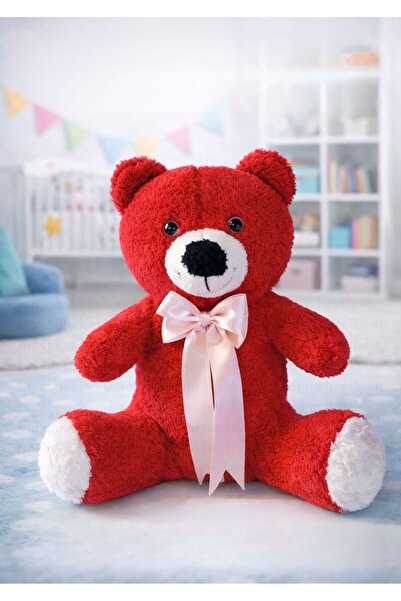 Heribom 40 Cm Peluş Oturan Ayı Özel Gün Hediye Peluş Oyuncak Peluş Ayı Yumuşa...