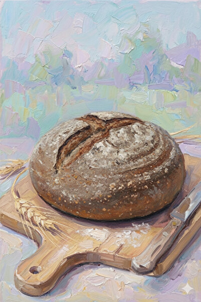 menşe gurme Gümüşhane Kara Buğday Ekmeği 8'li