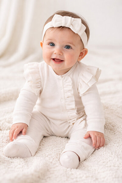 bebekyol Ruffled Baby Girl Romper