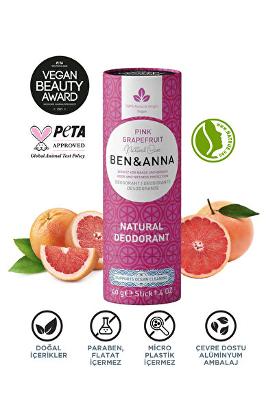 BEN ANNA Ben&Anna Doğal Deodorant 2’li Avantajlı Paket – Persian Lime & Pink ...