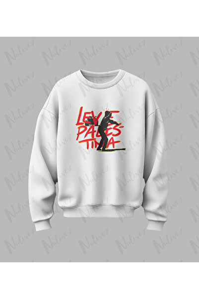 Nulivez Palestine Design Printed High Quality Unisex Oversized O Neck Sweatshirt