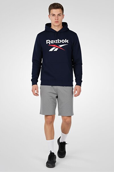 Reebok Men Sportswear Fit Long Sleeve Outdoor Hoodie, Navy Blue