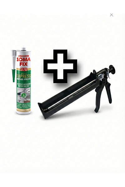 HMC DECOR 1 Adet Plastik Silikon Tabancası ve 1 Adet Somafix S176 Akrilik Exp...