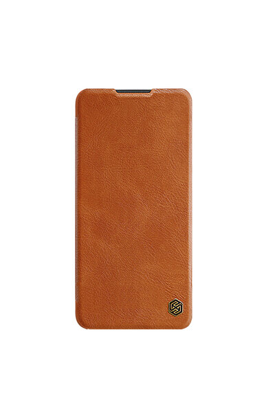 Nillkin Qin Leather Flip Case for Xiaomi Poco M4 Pro 5G - Brown