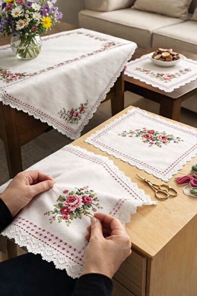 SOLUTE UĞUR İPEK PANAMA KETENİ, KURSLARDA.Tel Kırma, Kanaviçe ve Hardenger Na...