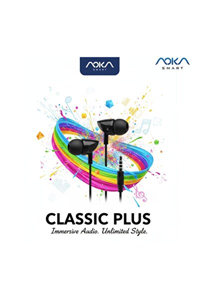 AOKA SMART -In-ear Headphone 3.5mm Wired Earphone with Microphone