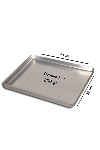 Banaz Metal Alüminyum Baklava Tepsisi 30x40x3 cm 800 gr