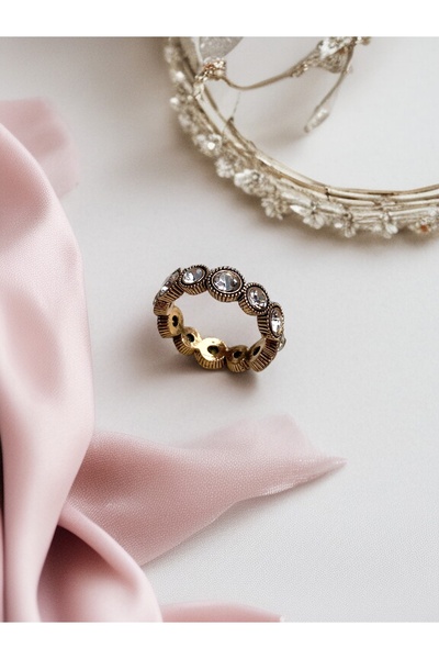 FAYRA ACCESSORIES Zircon Stone Waterway Ring