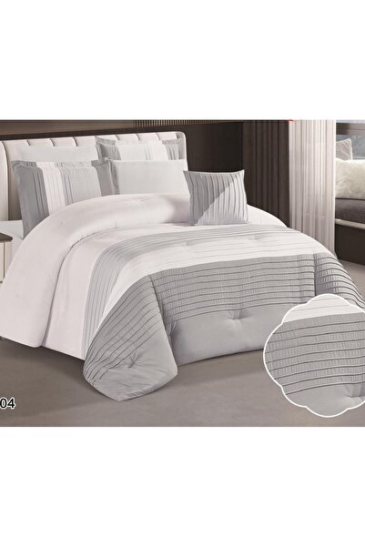 alzawia مفرش صيفي نفر ونص بتصميم مقلم عصري .. وتطريز يضفي لمسة أناقة ..