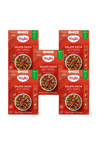 Yayla Salata Hazır Acı Miks 120 gr x5