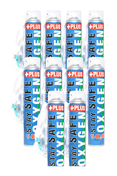 Stay Safe Taşınabilir Medikal Oksijen Plus 10 Adet