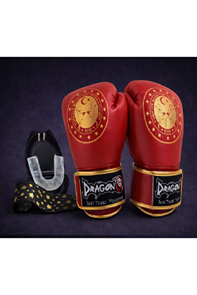 Dragondo Martina Muay Thai Eldiveni – Eldiven + Dişlik + Bandaj | Boks, Kick ...