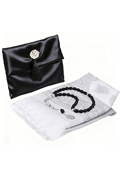 Yoawllty Ramadan Prayer Mat 3-Piece Set with Tasbih & Storage Bag, Premium Pr...