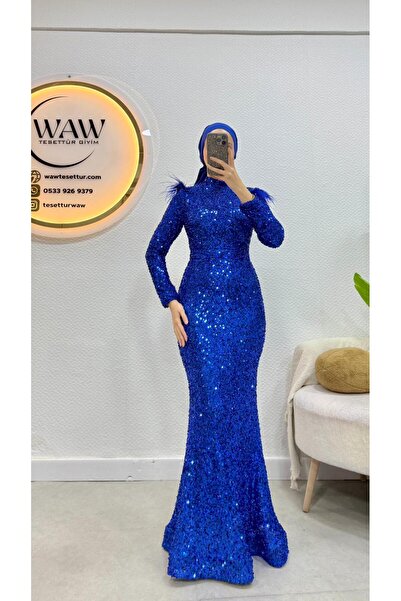 waw tesettür Elmas Pul Payet Abiye