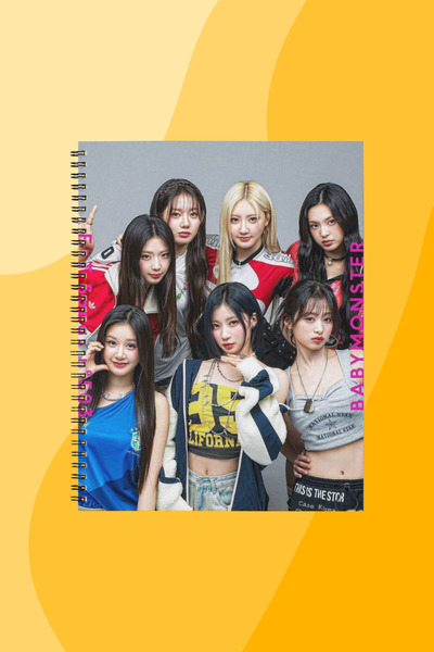 SEKİZELLİİKİ BABYMONSTER -BASKILI TASARIM DEFTER