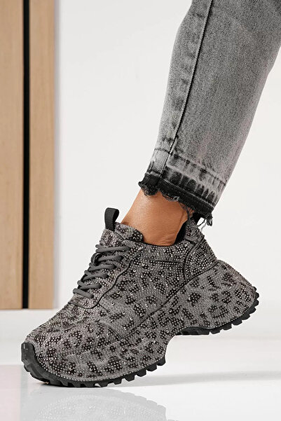 Zaira Дамски черни маратонки от еко кожа и велур Izabela #24118 - 40