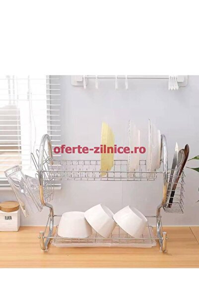 China Made Chromed Dish Rack 2 Levels – Plate Holder