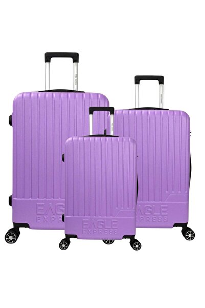EAGLE EXPRESS طقم حقائب سفر بعجلات صلبة من مادة ABS من فيوجن - 3 قطع (20/24/2...