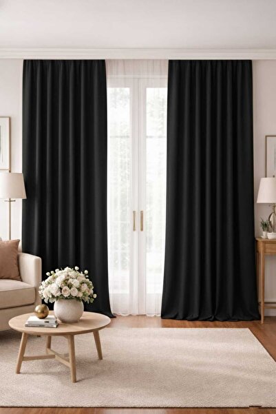 SHY TEKSTİL Luxury First-Class Elegance Black Honeycomb Velvet Textured Singl...