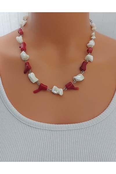Nej Coral Stone Necklace