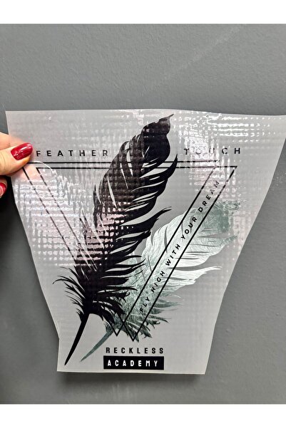 Gönülden Tasarım Ütü İle Yapışan Yaprak Transfer Baskı Arma 30x25 Cm Yeşil