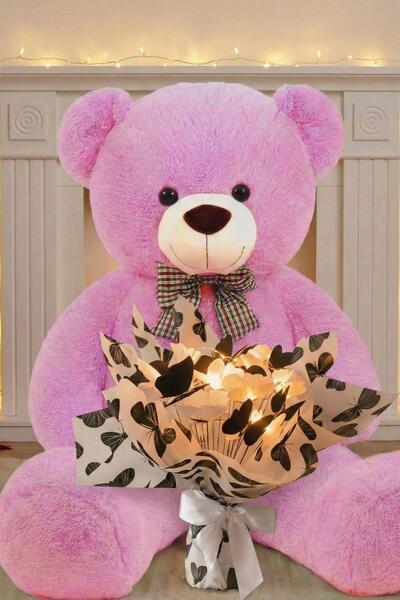 Solemia LED Işıklı Siyah-Beyaz Kelebek Buketi – 25 Kelebekli & 90 cm Büyük Pe...